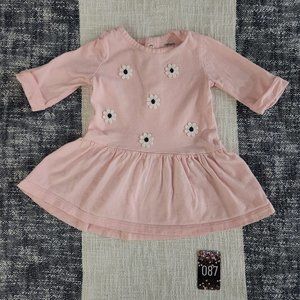 Carter's Dress with Embroidered White Flowers (up to 6 months)